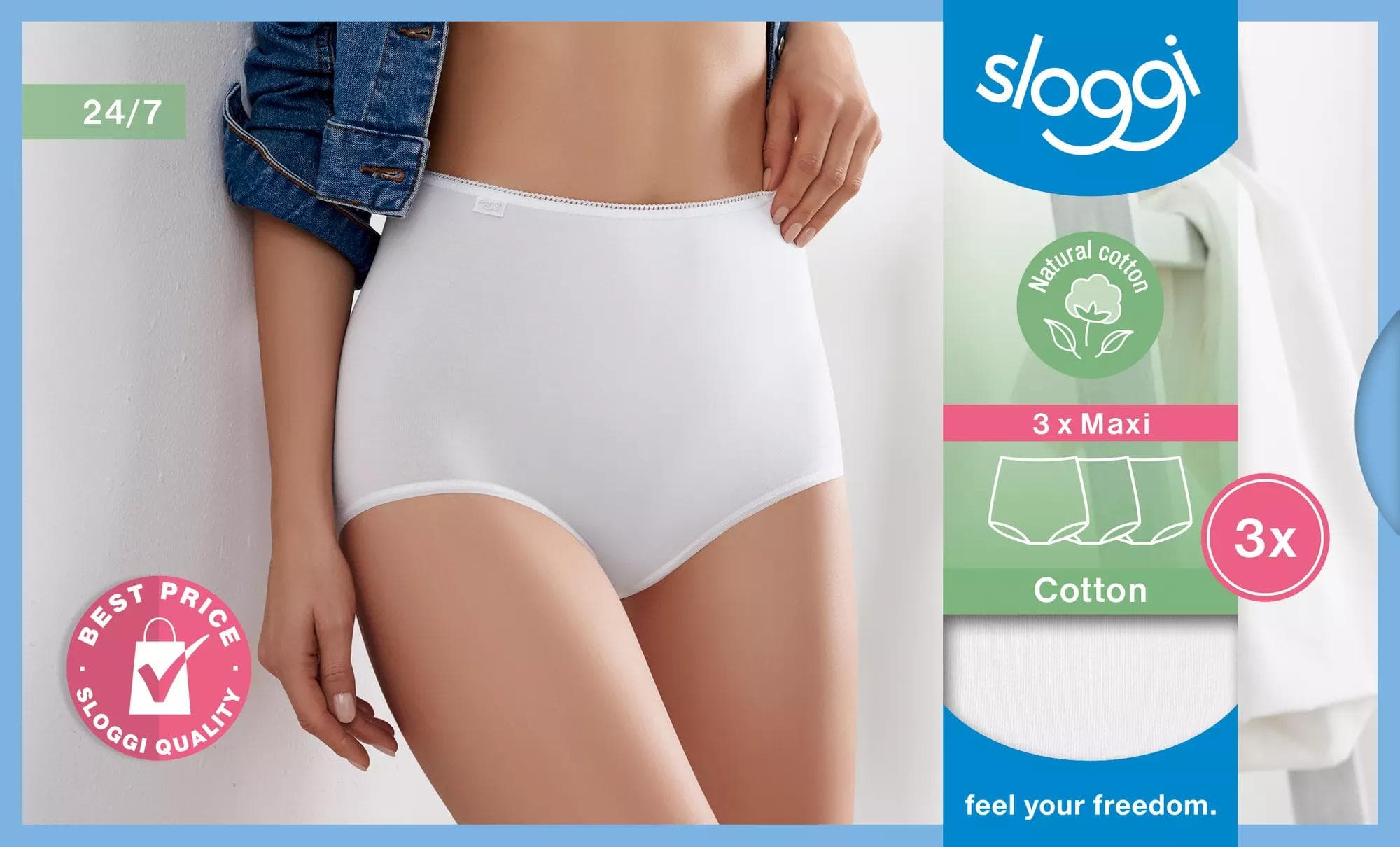 Sloggi 24/7 Cotton Maxi C3p